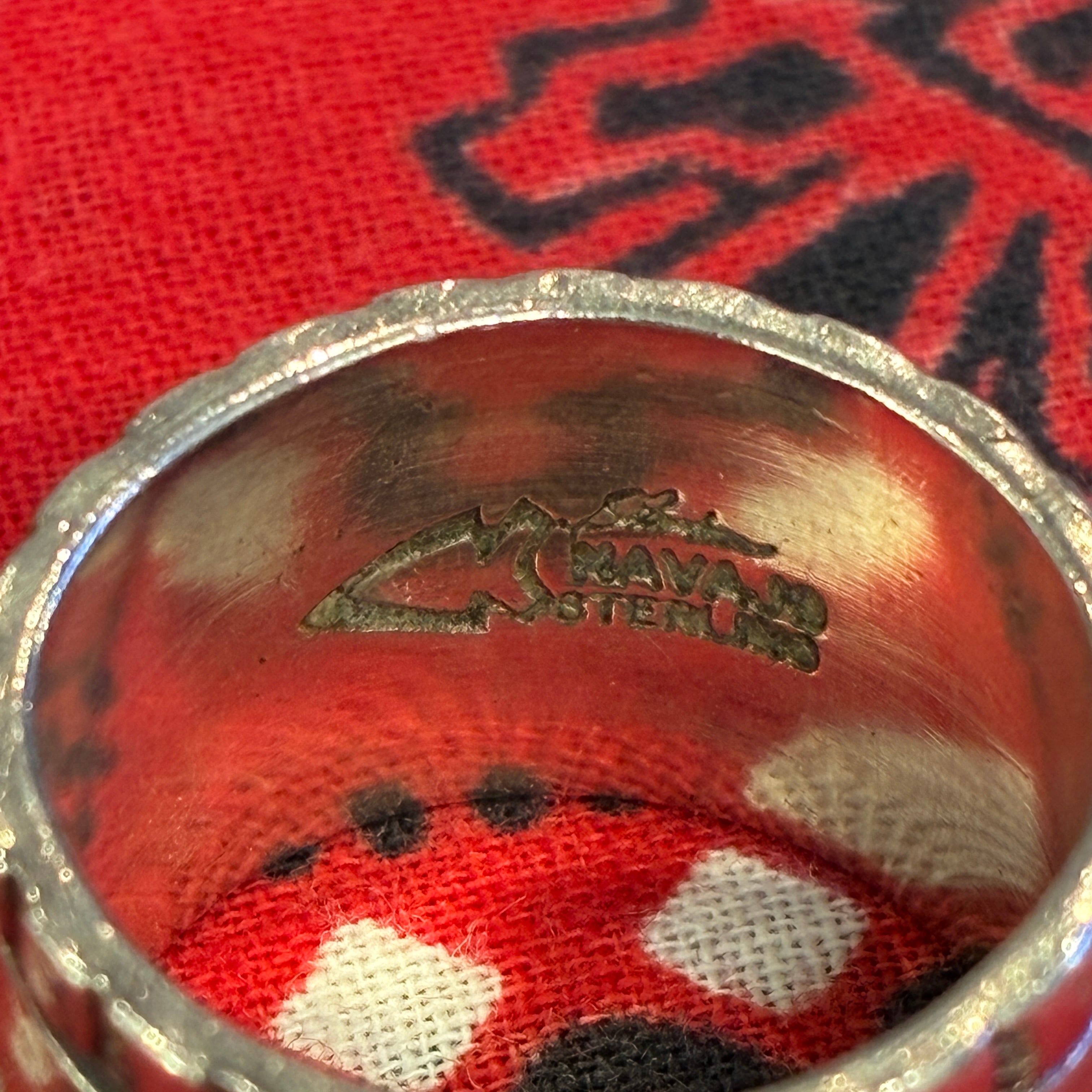 ⓀSTANLEY PARKER SILVER RING NAVAJO 15 | safarionline