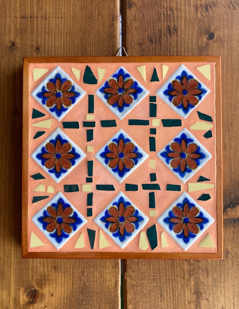 モザイクタイルアート レトロフラワーⅡ | Mosaic Tile Works