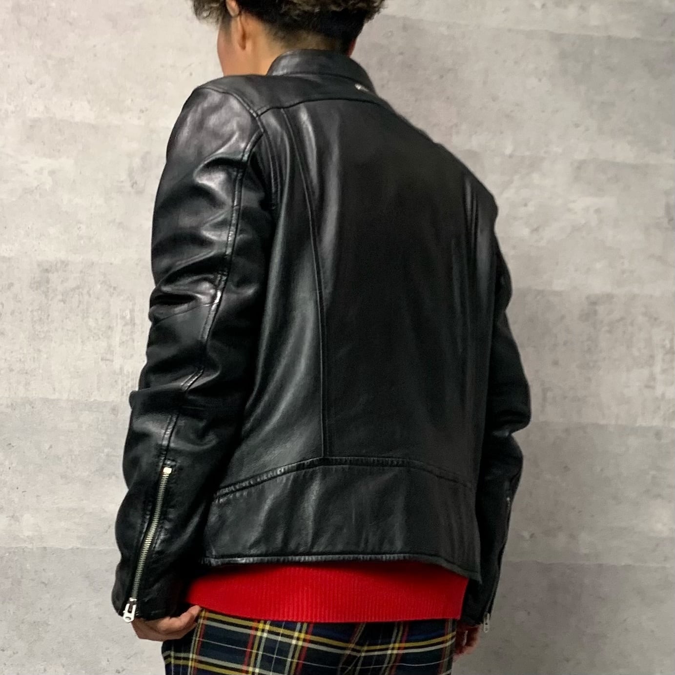 ジースターロウ　本革ラムレザージャケット 極美品】ジースターロウ ラムレザー ジャケット