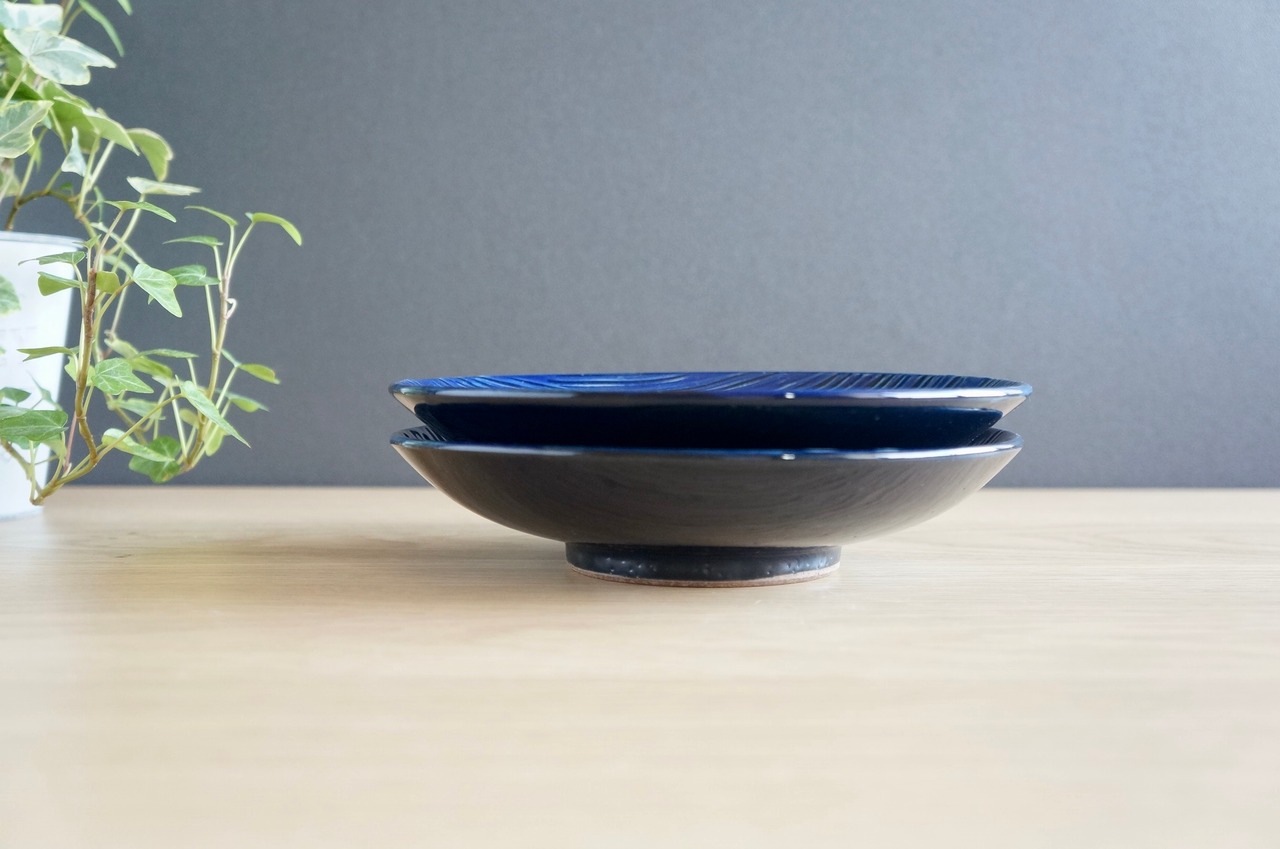 小石原焼　まるた窯　6寸皿　① 【30-17】