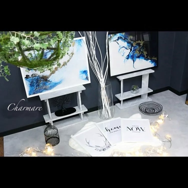 BIG‼ 50×70cm／全3type【ブルーニュアンスキャンバスアート