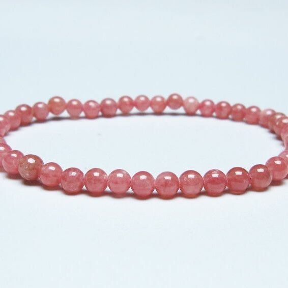 インカローズ ブレスレット 4mm ロードクロサイト ブレス 一点物 メール便可 [M便 1/10] 111-46613