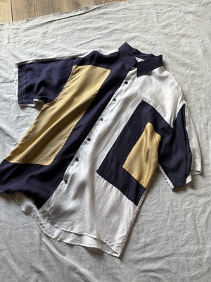 “GOOUCH” Silk Switching Shirt