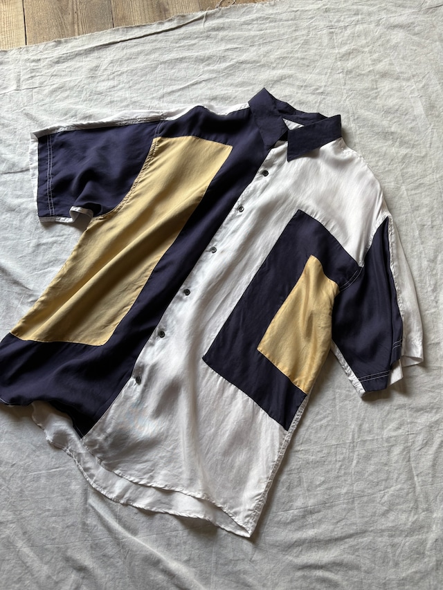“GOOUCH” Silk Switching Shirt