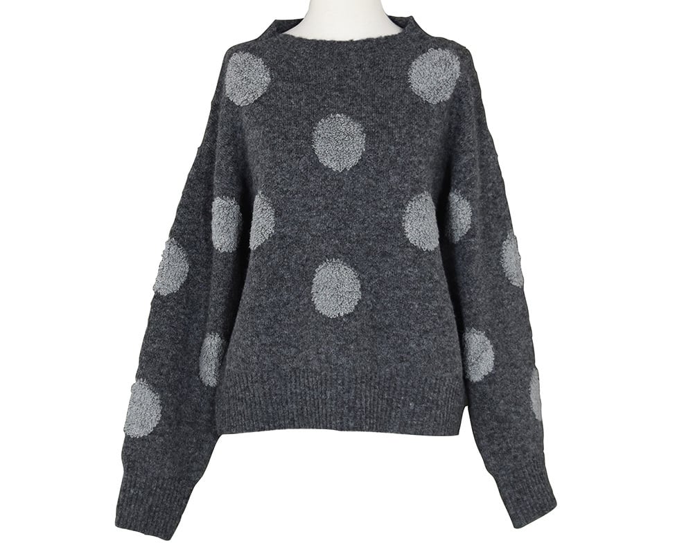 でりおっと KV ループドットニットプルオーバー 【SJSE5612】 | Keitto NORTHERNTRUCK