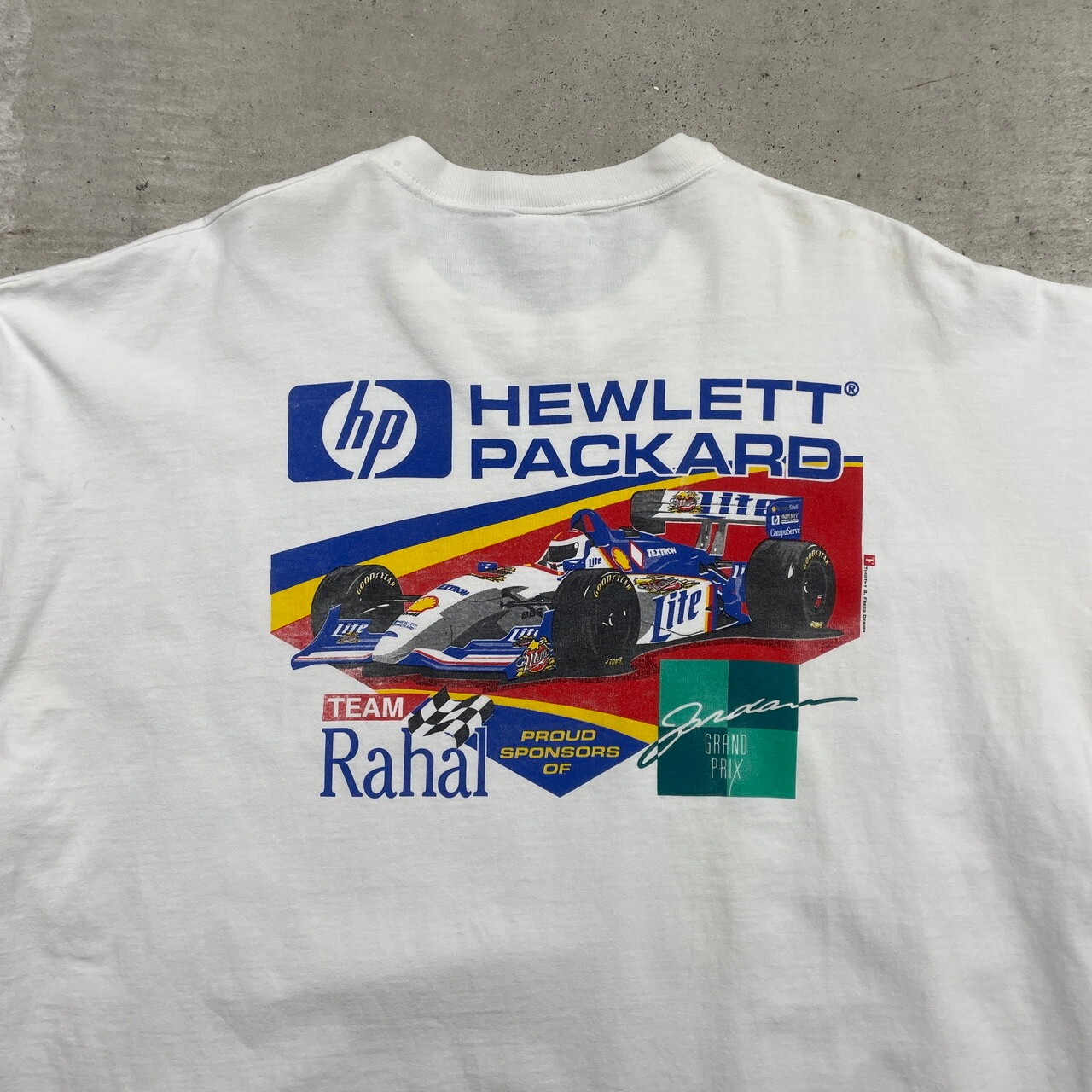 90年代 USA製 HP TEAM RAHAL プリントTシャツ レーシング 企業ロゴ