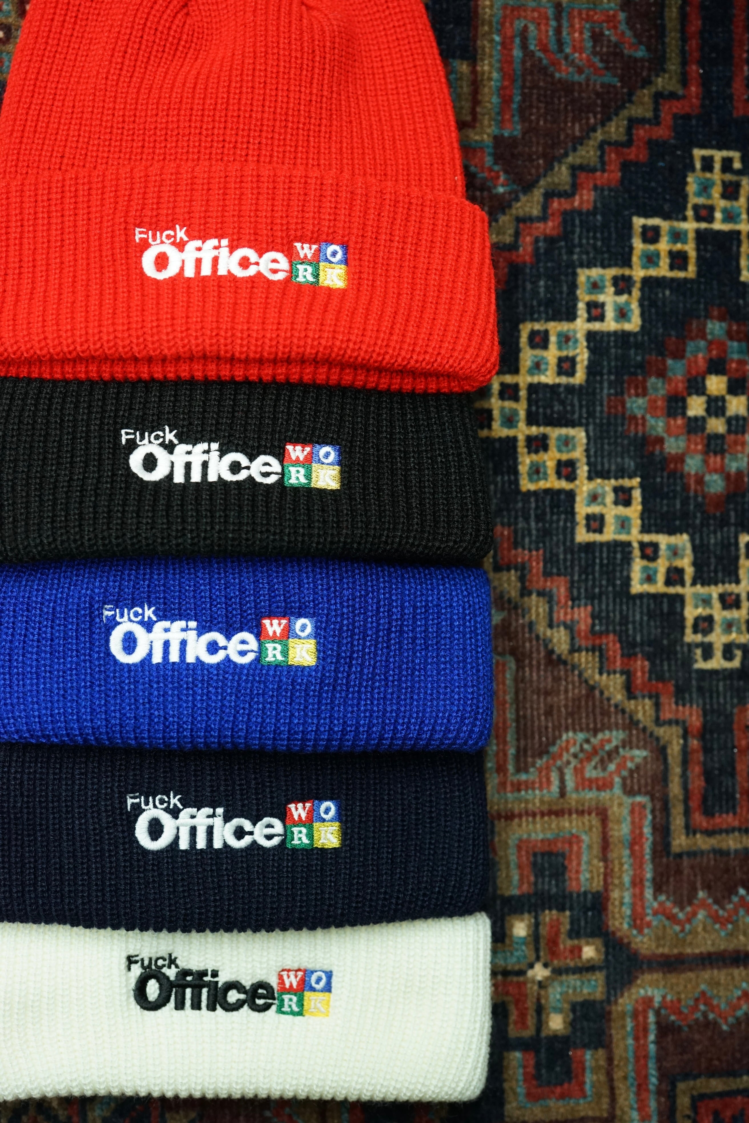 Fuck Office Work Beanie/ONTHEWAY