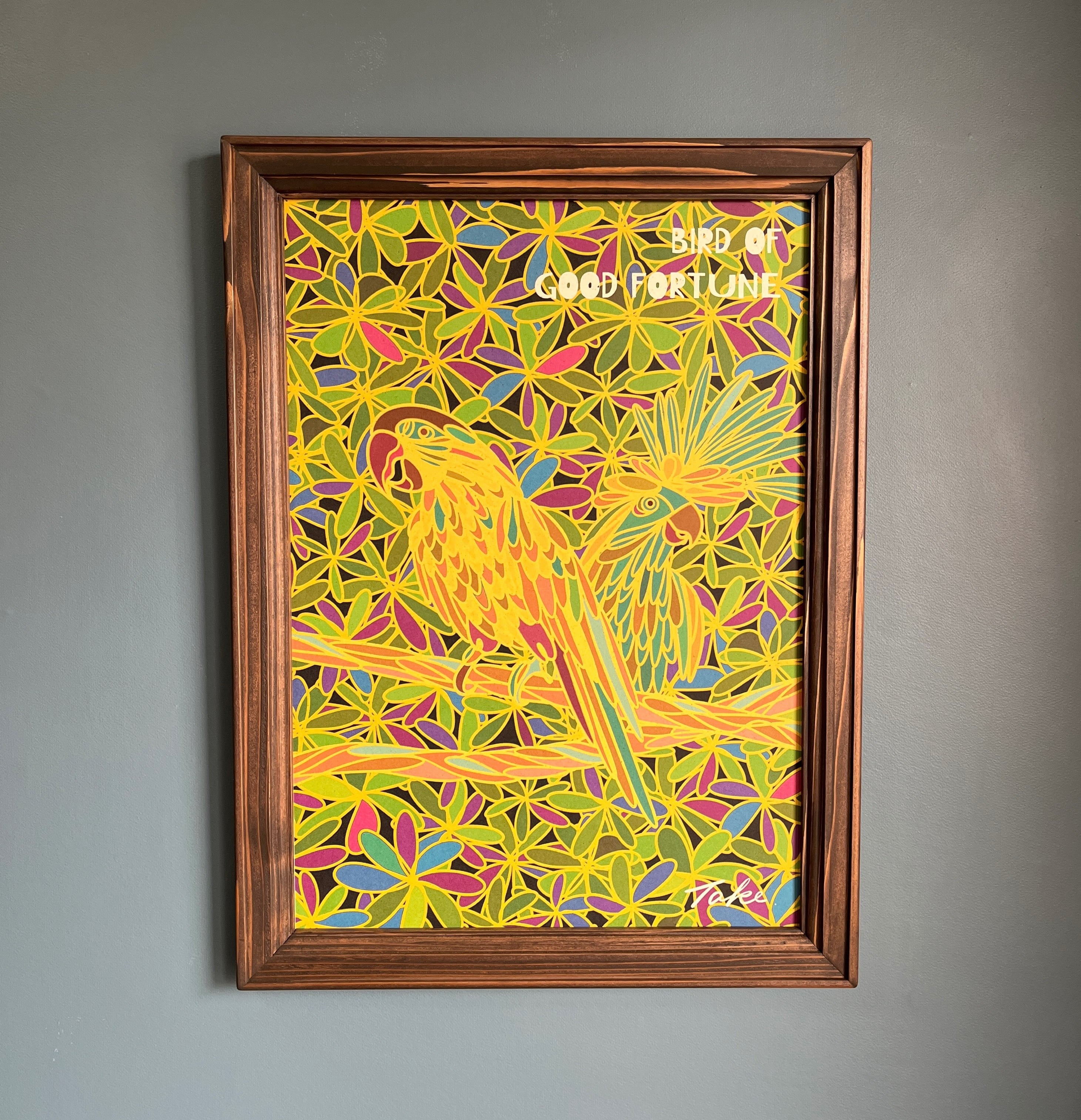 A-259【BIRD OF GOOD FORTUNE】 GOLD デザインアート