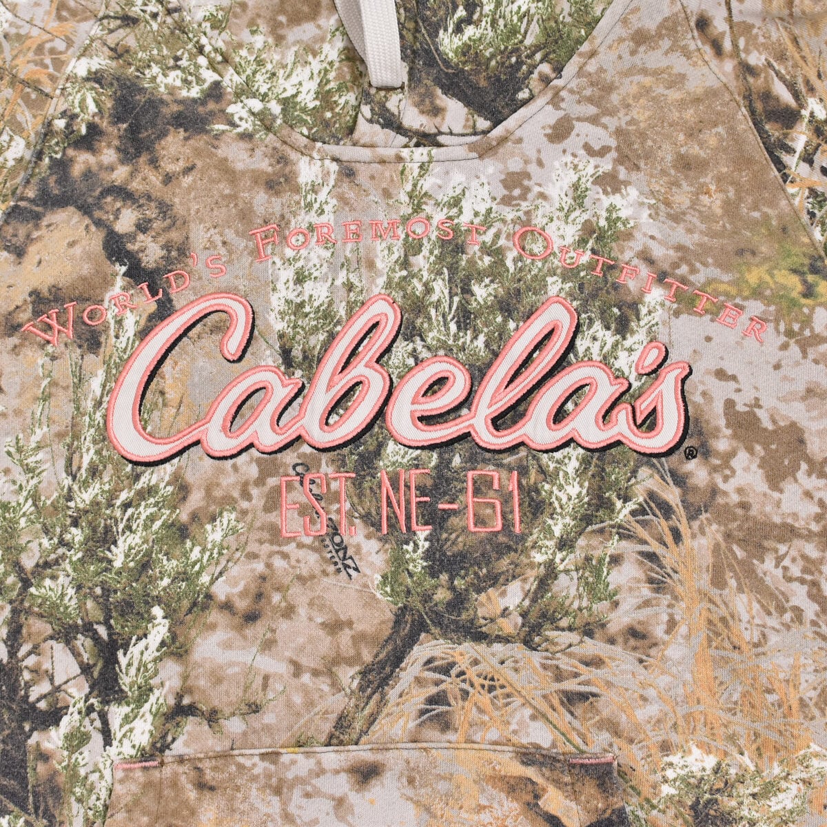 00s～ Cabela's カベラス ロゴ刺繍 リアルツリーカモ プルオーバー