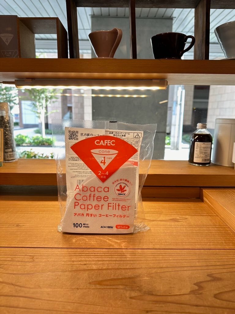 Abaca Coffee Paper Filter 4Cup(円すい形）100枚