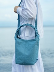 【Lサイズ】琵琶湖生まれの三つ編みバッグ