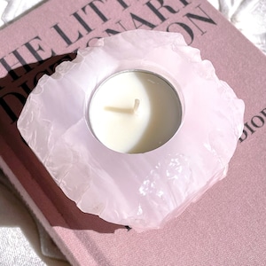 【UV蛍光】 Candle Stand - Pink Calcite 2 ✧ ピンクカルサイト