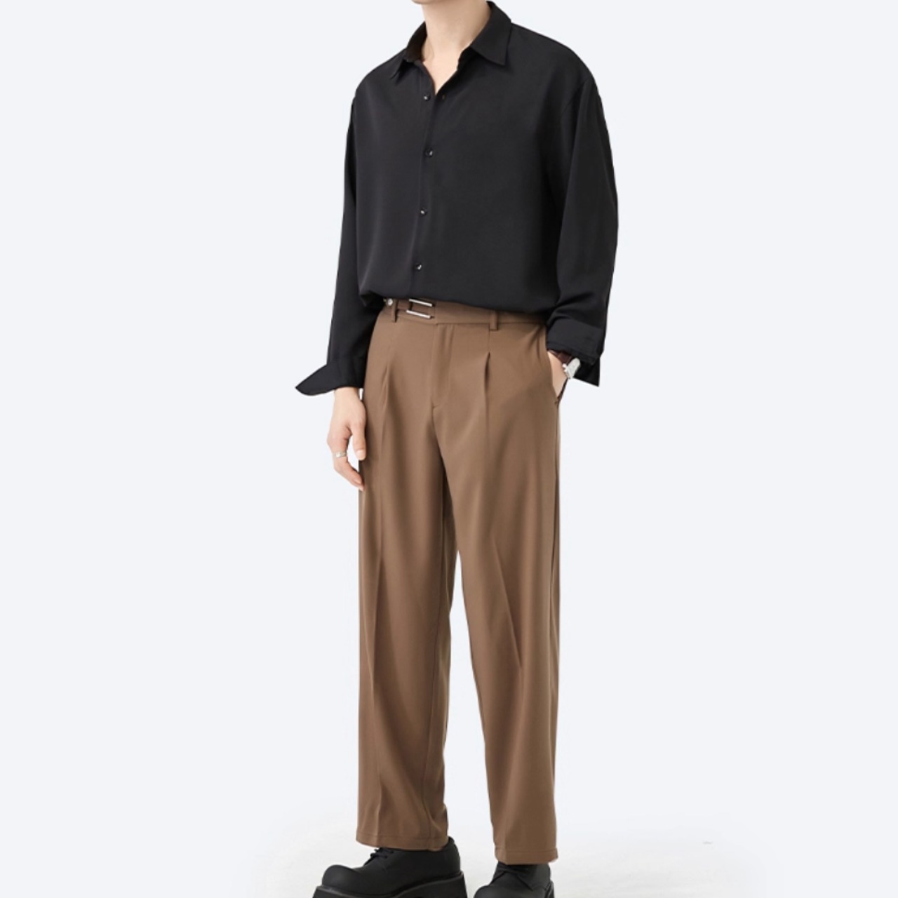 レギュラーカラー ボタンダウンシャツ af0259