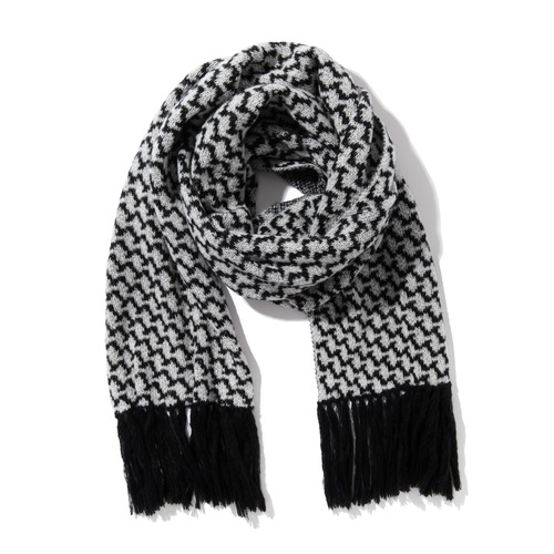 【Acy】KPATTERN STOLE(Black)〈国内送料無料〉