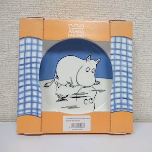 ARABIA ムーミンプレート ”Moomintroll on ice” 箱付 廃盤 1999-2012 トーベ･ヤンソン 未使用