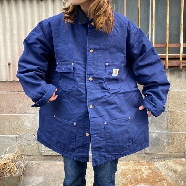 80年代 カーハート Carhartt ミシガンチョアコート ダック地カバーオール メンズXL ヴィンテージ /eaa220828