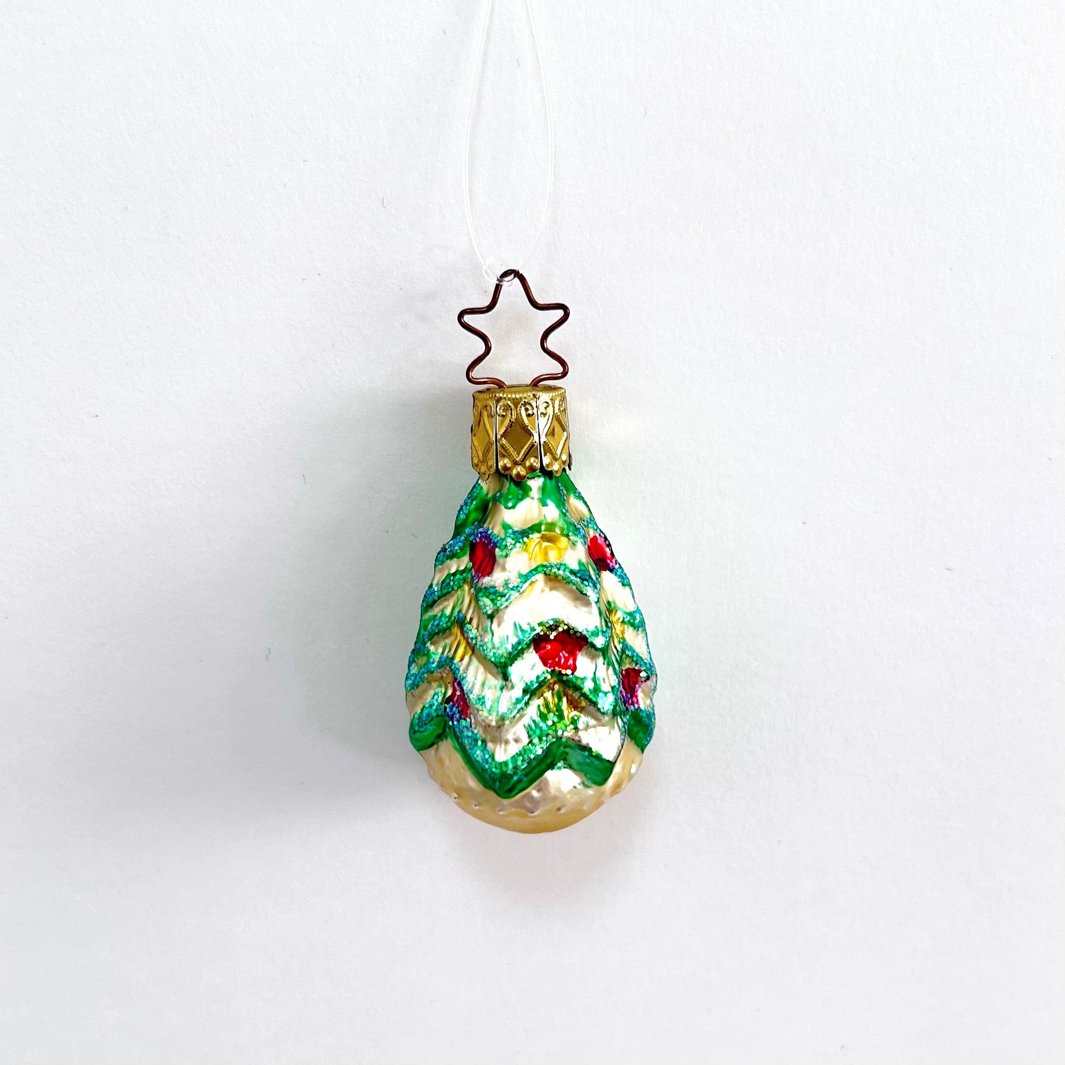 ビンテージ ドイツ INGE-GLAS社 ミニガラスオーナメント ツリー