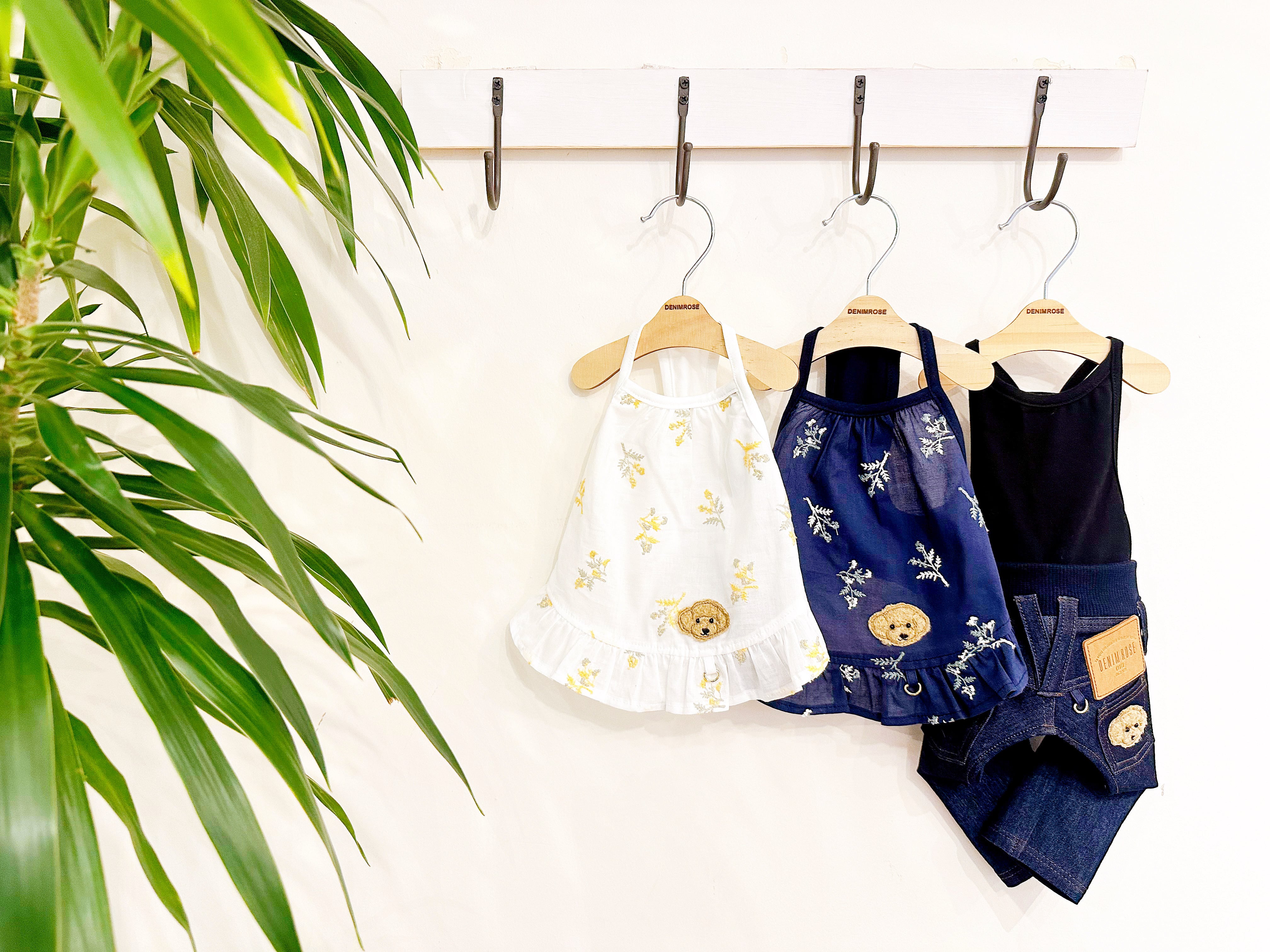 ワッペンフラワー刺繍キャミソール | DENIM ROSE