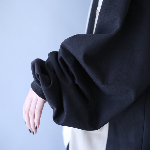 asymmetry switching design loose silhouette pullover