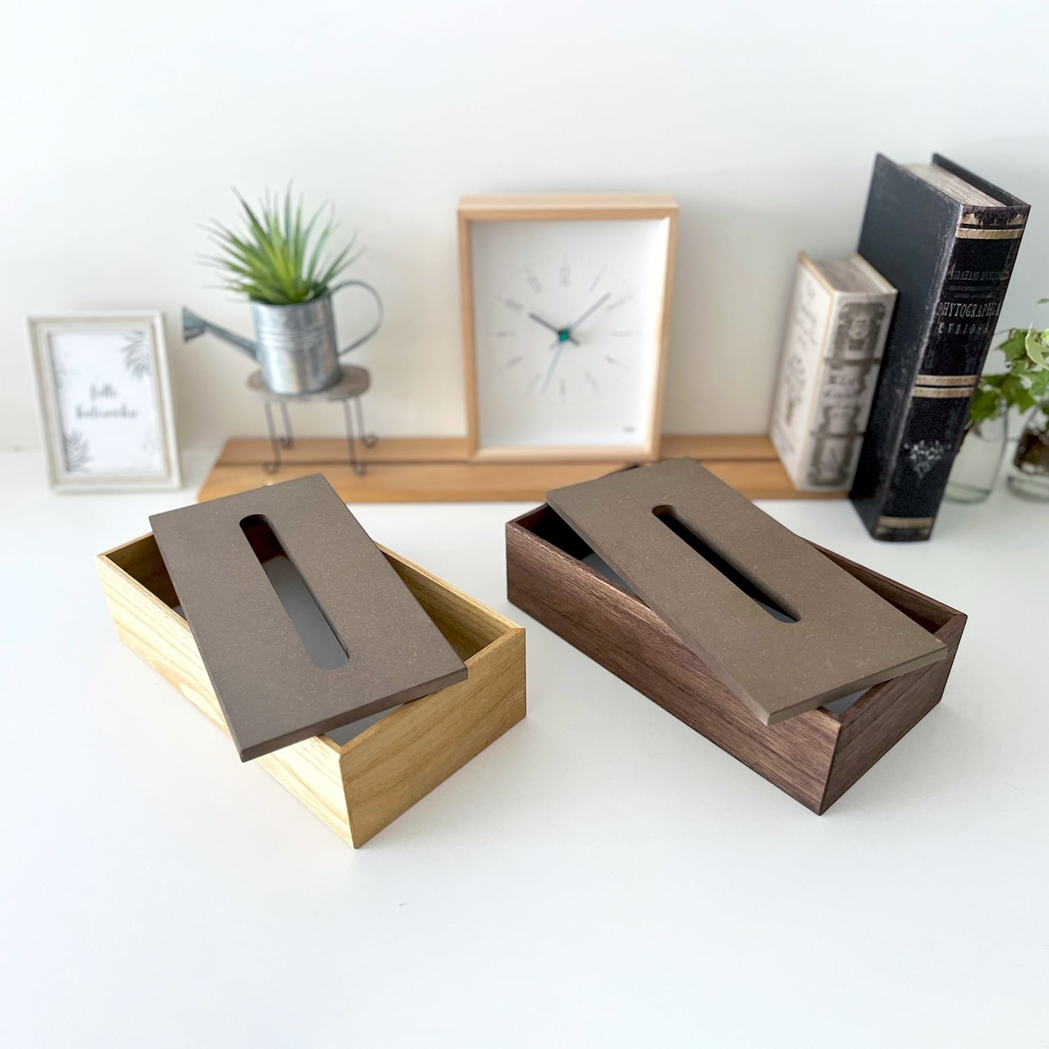 カリモク　木製小物　木製ティッシュケース 344282-3.jpg