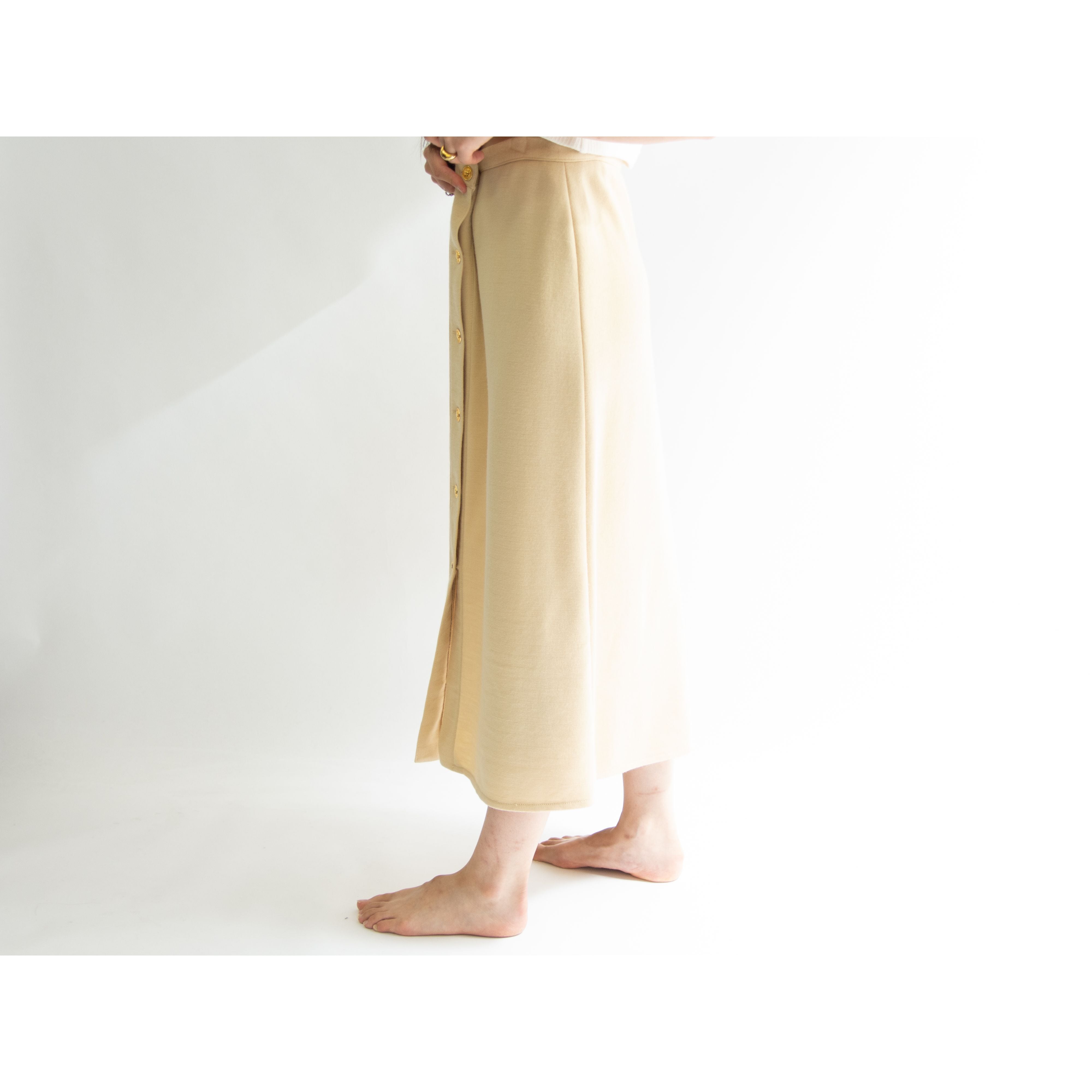 【SONIA RYKIEL】Made in France 100% Wool Jersey Skirt（ソニアリキエル フランス製 ウールジャージスカート）
