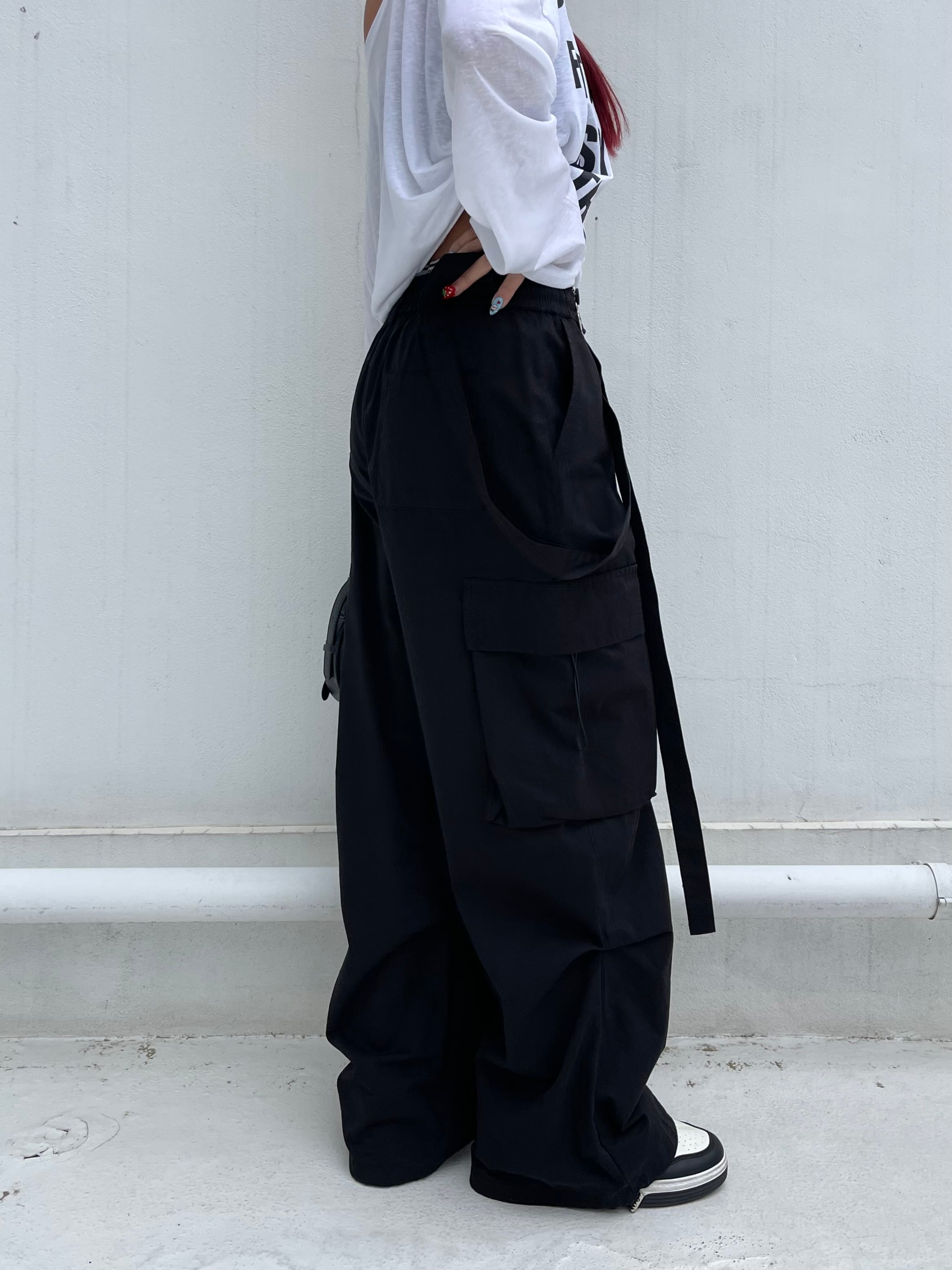 NYLON WIDE EASY TROUSERS made by Antwort | PAY ID