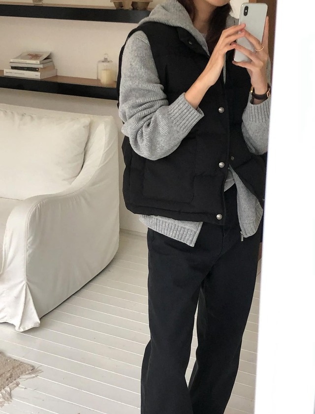 (予約) verveine / Bloom duck down vest 3color