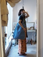 EURO Flower pattern viscose skirt