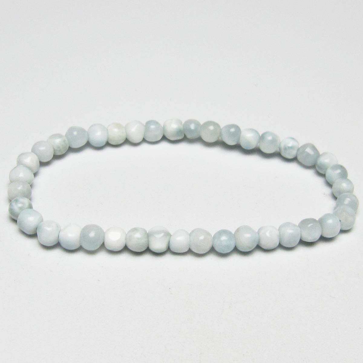 ラリマー ブレスレット 5mm メール便可 一点物 111-50884
