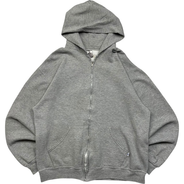 《M》russell athletic ラッセルアスレチック ジップアップパーカー 無地 グレー no.9551