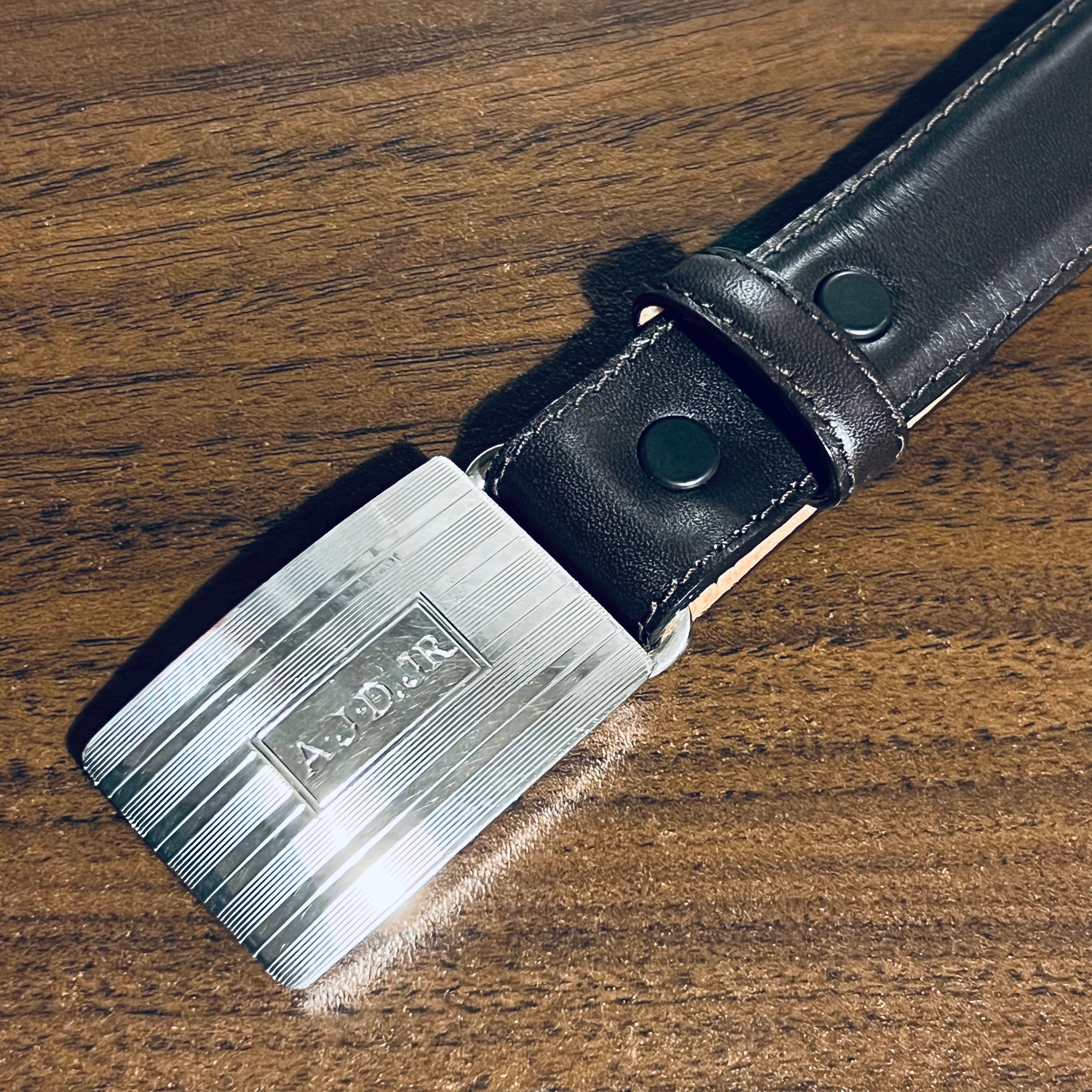 VINTAGE TIFFANY & CO. Engine Turned Slide Buckle Sterling Silver  