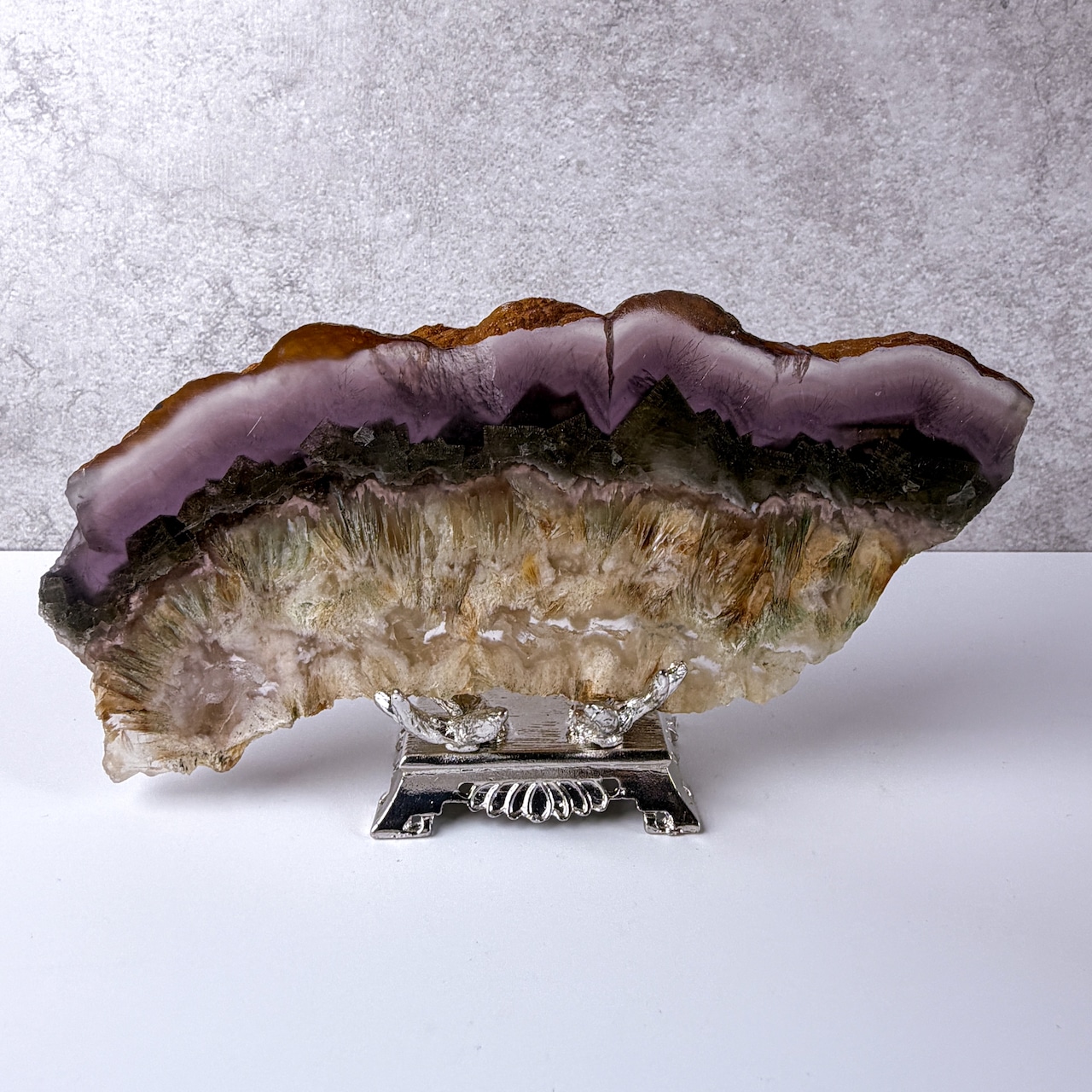 フローライト・パイライト スラブ * Fluorite * 天然石