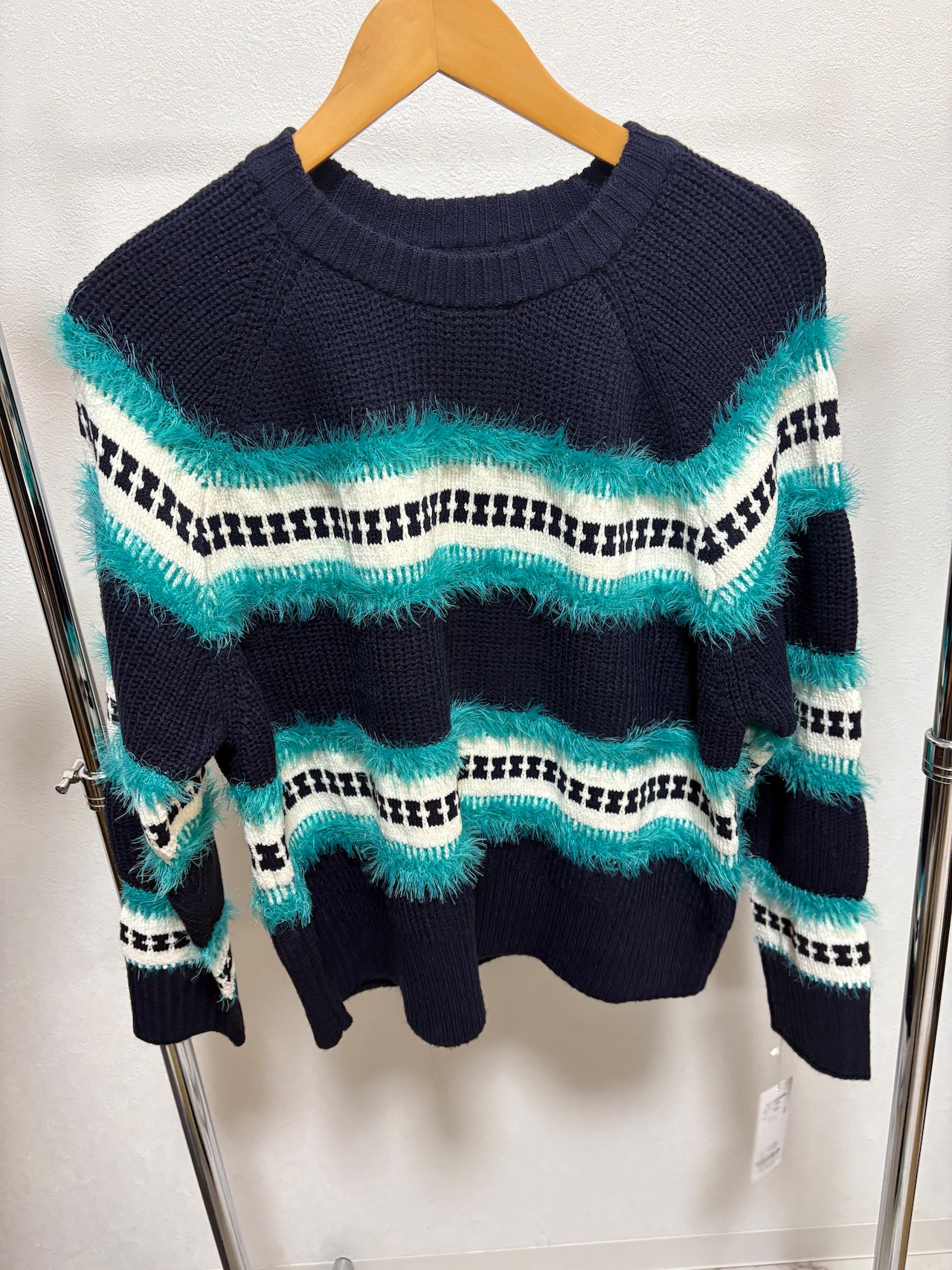 CESTMOILEU ロゴライン フェザーニットセーター 10256060