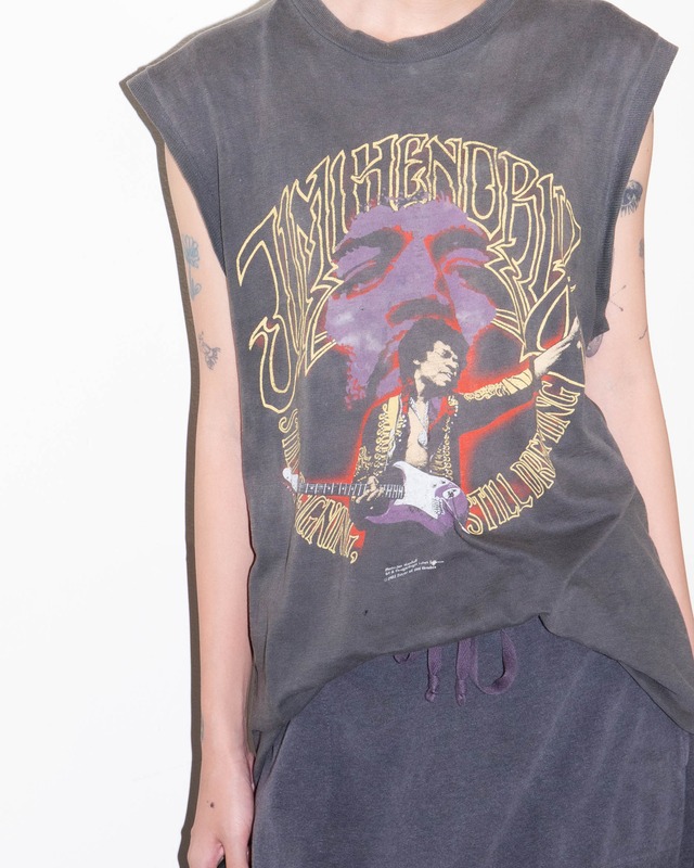 1980s "Jimi Hendrix" good faded sleeveless tee