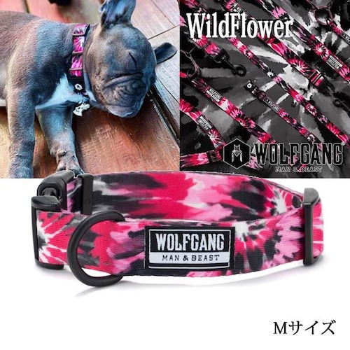 WildFlower COLLAR Mサイズ 首輪 WOLFGANG ウルフギャング アメリカ 中型犬