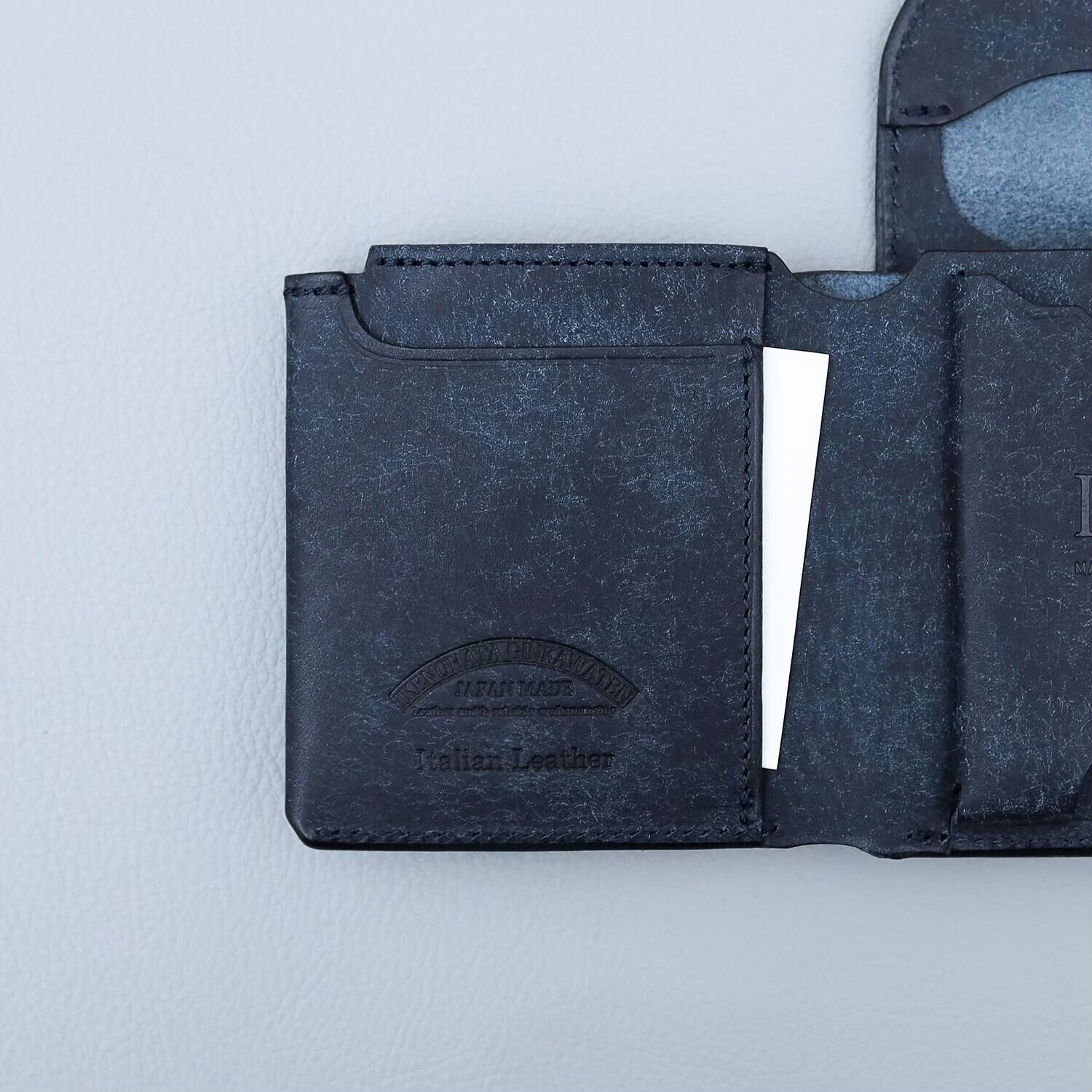 Iru×IKENOHATA GINKAWATEN】PUEBLO LEATHER GARSON WALLET / 受注生産