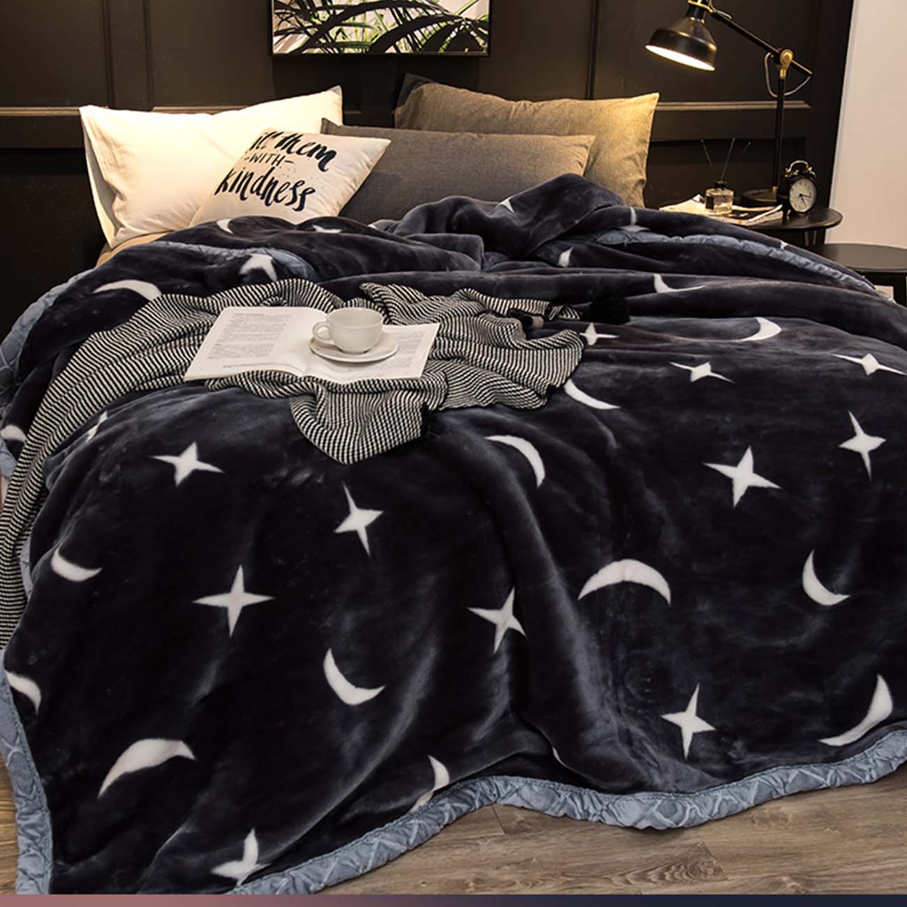 星柄のもこもこ毛布 | space products