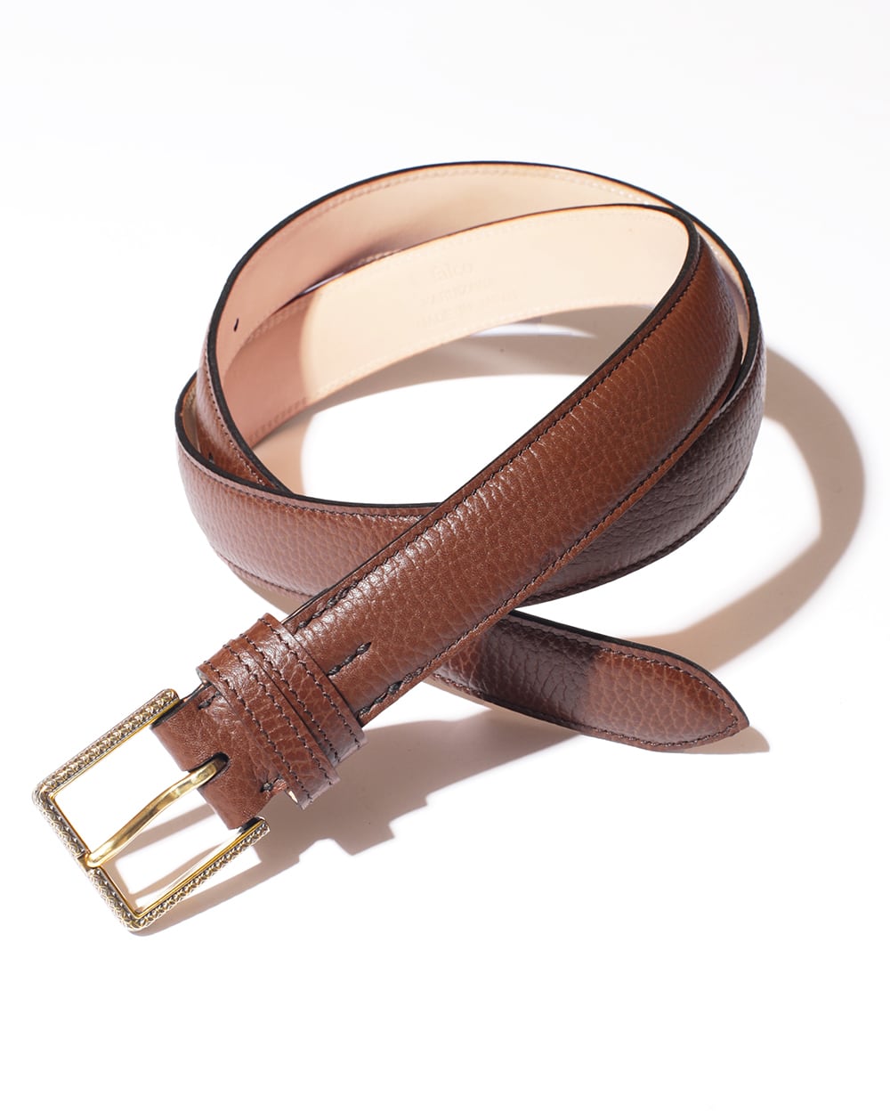 Falco ベルト Ardennes(アルデンヌ 茶)真鍮バックル MTO (納期約1ヶ月)