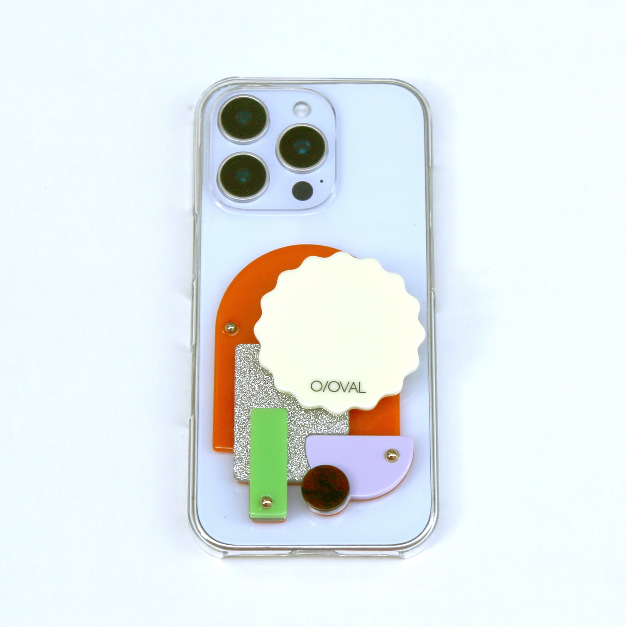 renewal】 Object Phone Grip 【ASG-003】IVORY | O/OVAL