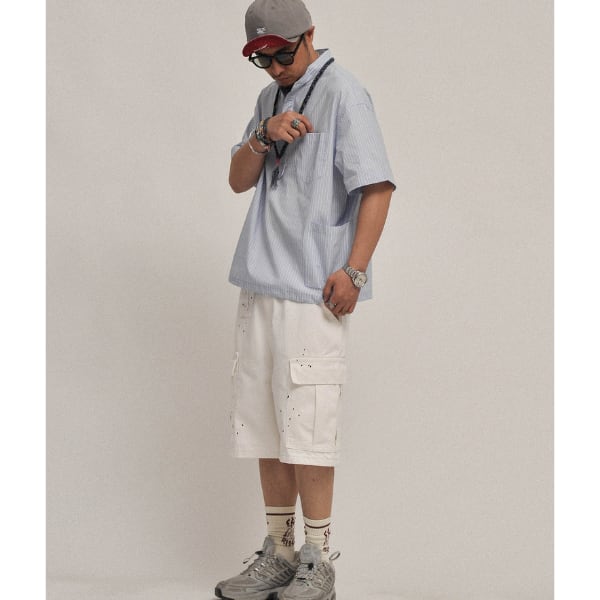 Stripe design shirt C4207