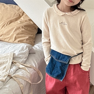 春英字刺しゅうモコモコTシャツ