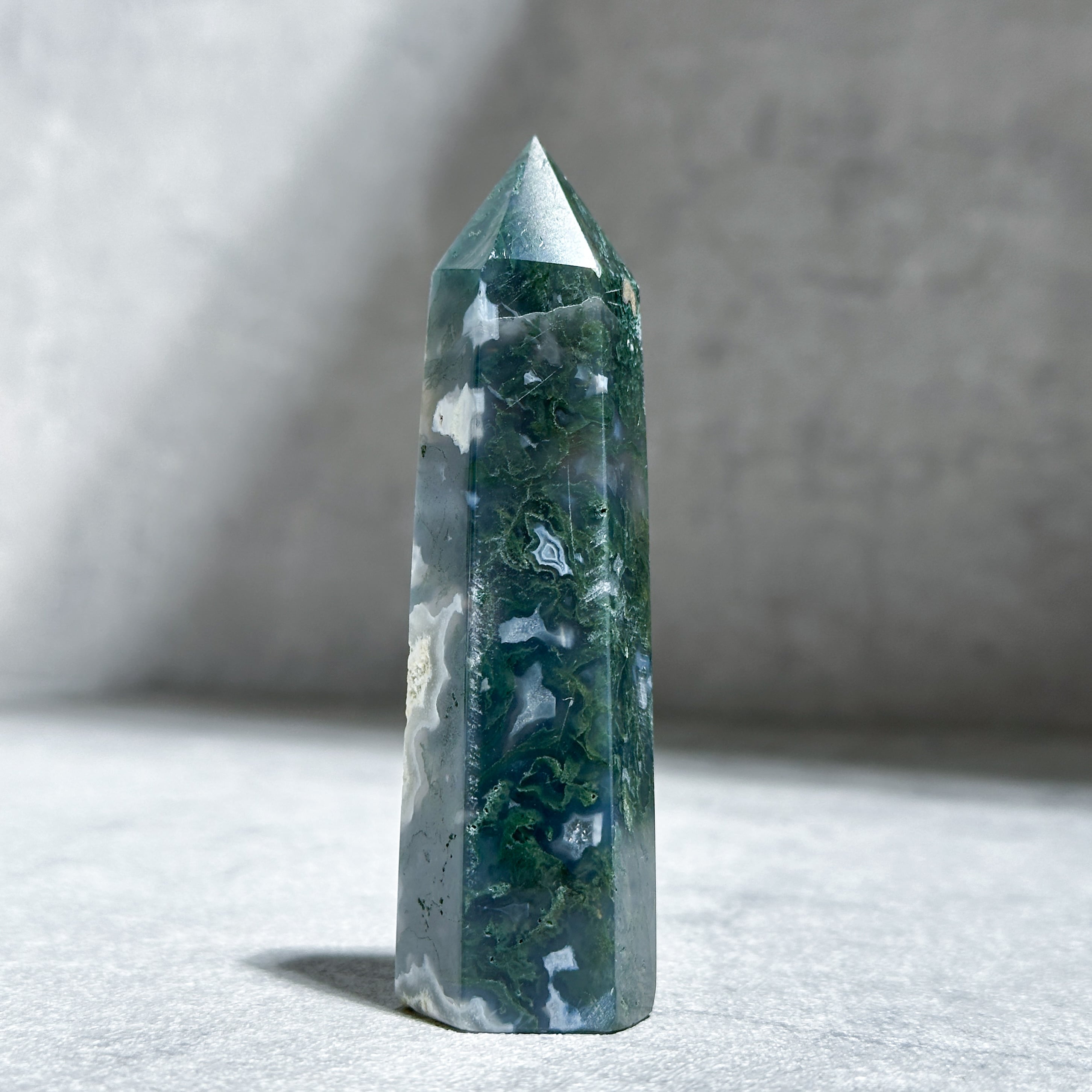 ◇特価◇モスアゲートのBIGタワー　天然石 モスアゲート タワー23◇ Moss Agate ◇天然石・鉱物・パワーストーン