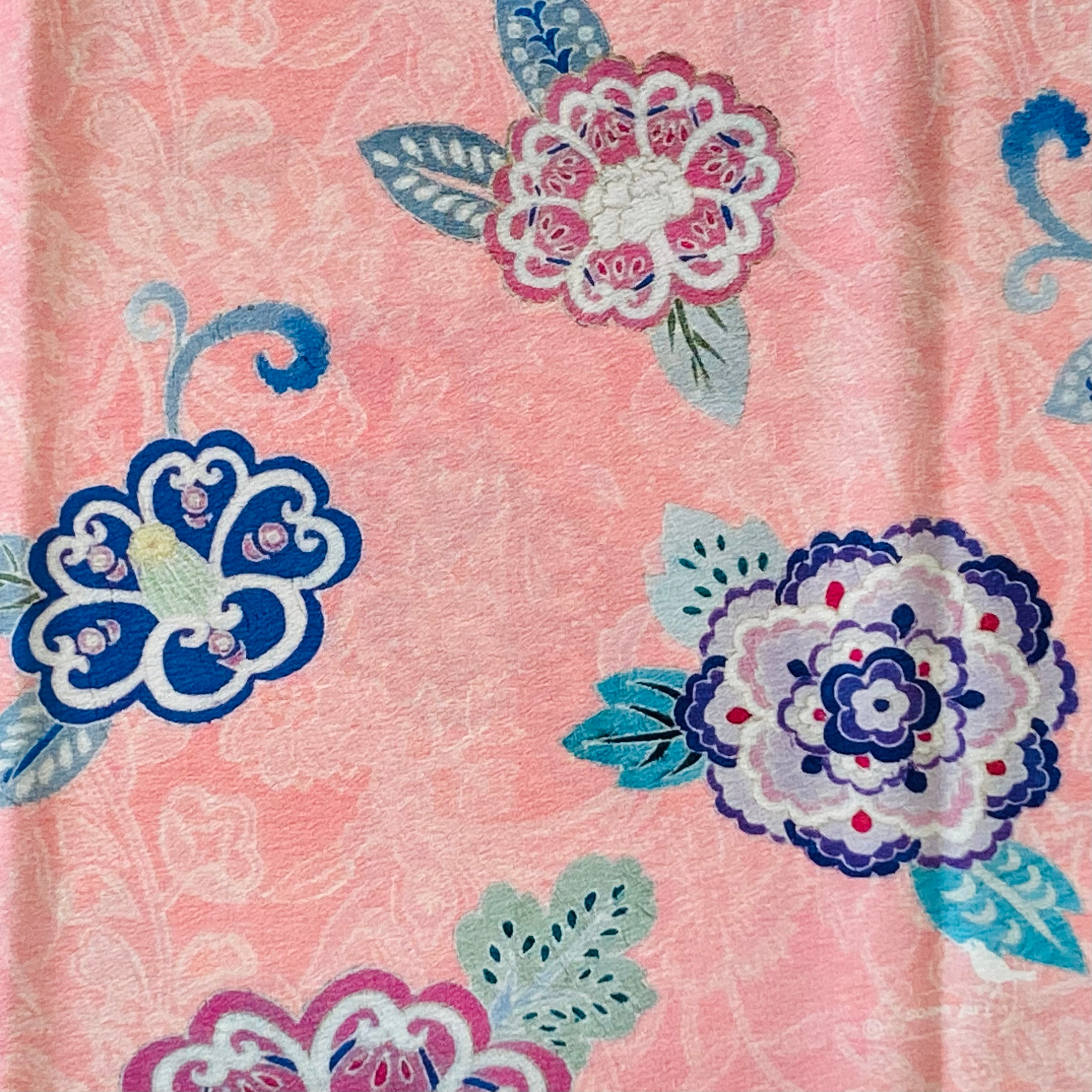 some-pri 帯揚げストール「華紋」黒・ピンク・グリーン