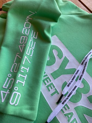 FLASH COLOR BOX LOGO P/O HOODIE F.GREEN