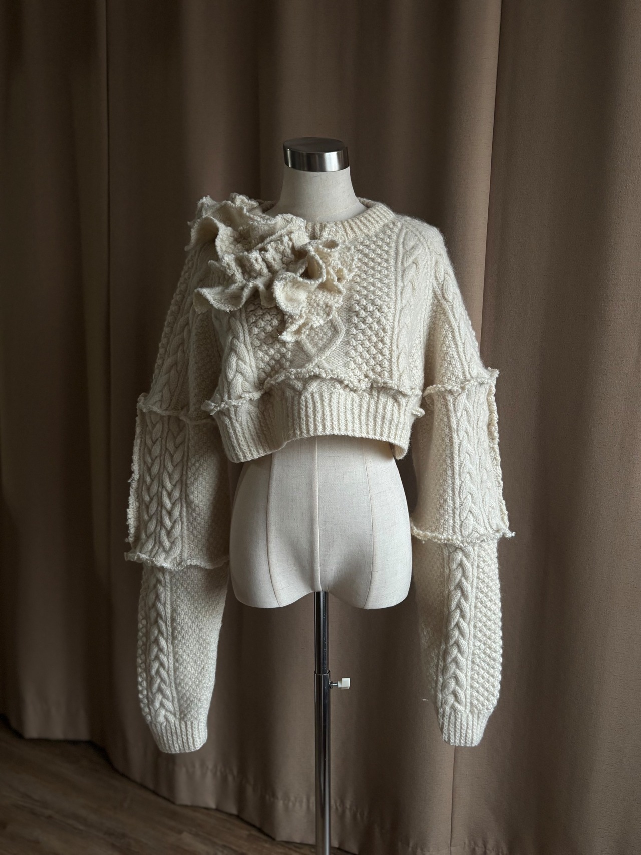 Ivory Texture remake knit-5080-11