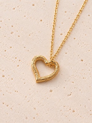 316L hawaiian open heart necklace  #n09