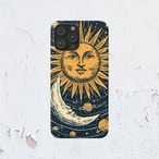 受注生産 iPhoneケース 太陽と三日月のクラシック星図｜天体図 STAR025C