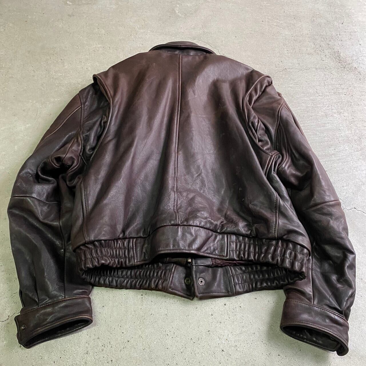80年代 BANANA REPUBLIC TRAVEL バナナリパブリック レザーブルゾン