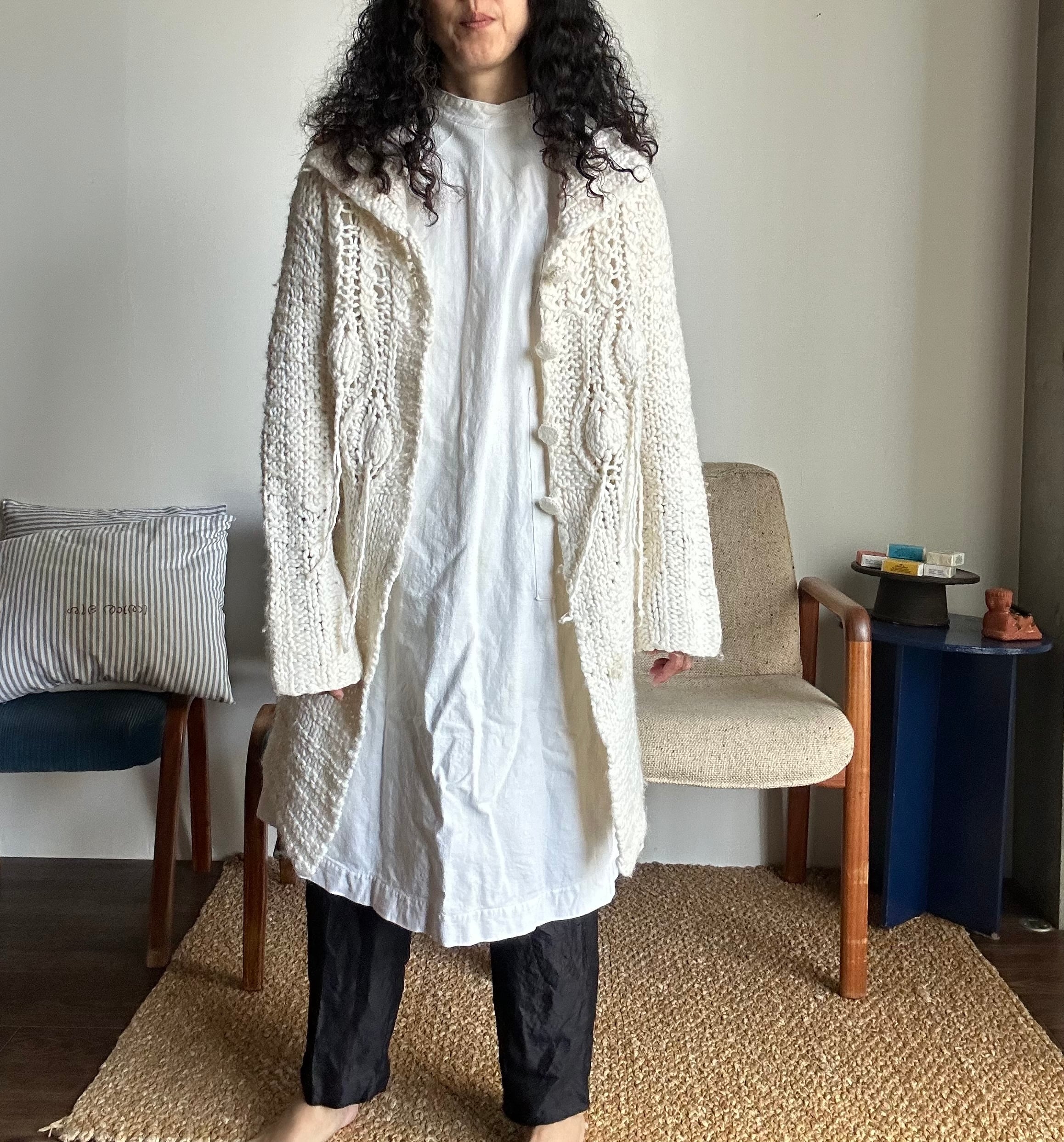 Vintage wool long cardigan