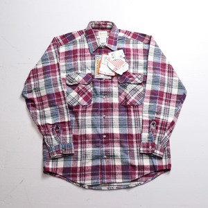 1990s Dead Stock “melton” Flannel Shirt L　c310